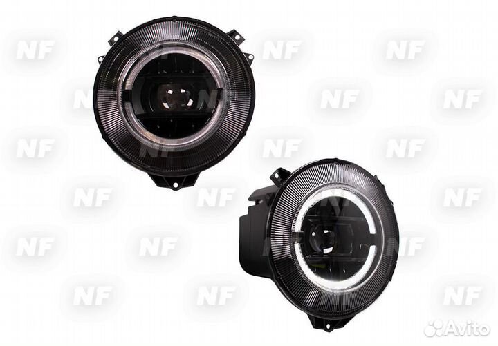 Фары темные Мерседес Гелендваген