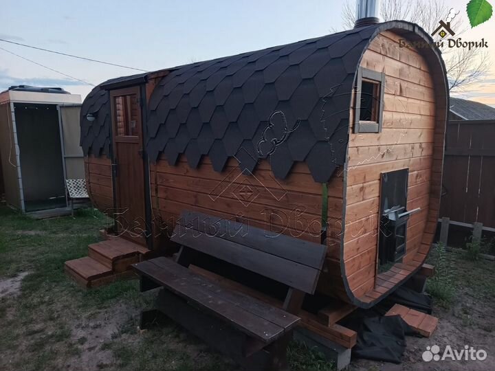 Баня-бочка 4м. Качество от производителя