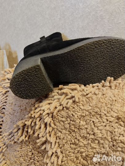 Сапоги зимние замшевые