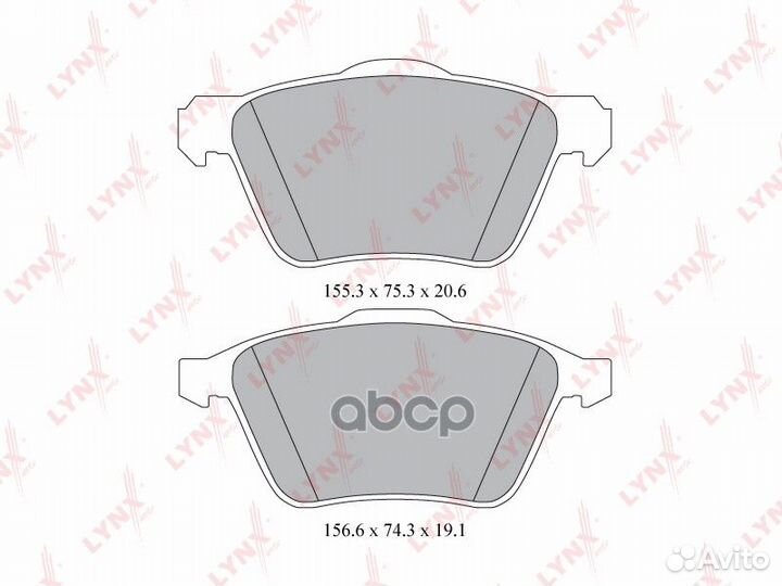 Колодки тормозные дисковые перед BD7814 LYN