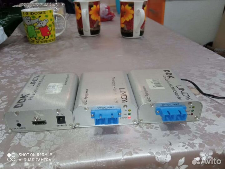 Оптоволоконный удлинитель 4K hdmi Lindy