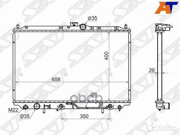 Радиатор Mitsubishi Carisma 95-05 / Space Star