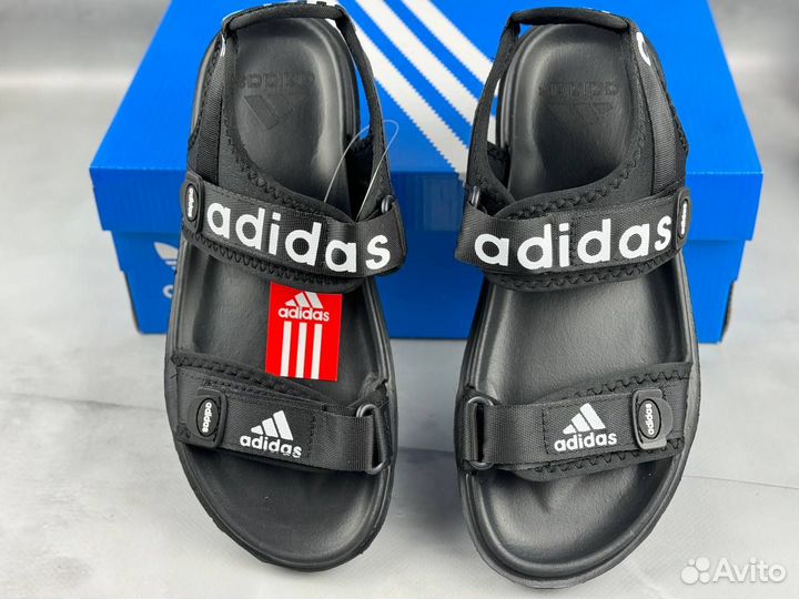 Мужские сандалии Adidas летние чёрные