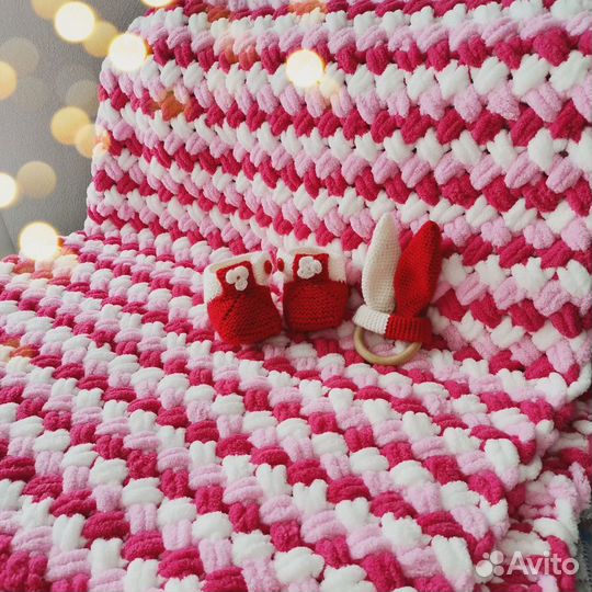 Плед детский плюшевый