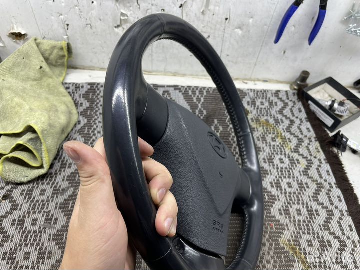 Руль на Hyundai Getz кожа, с подушкой