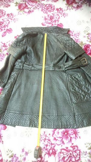 Кожаное пальто