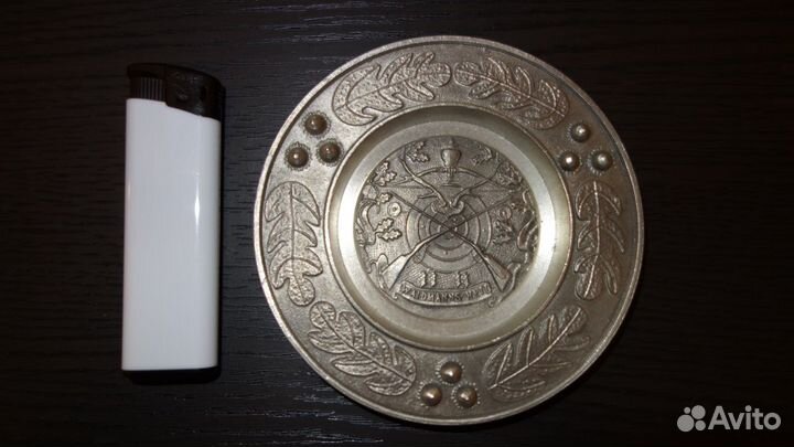 Оловянная тарелочка