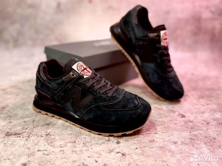 Кроссовки New Balance 574 Stone Island удобные