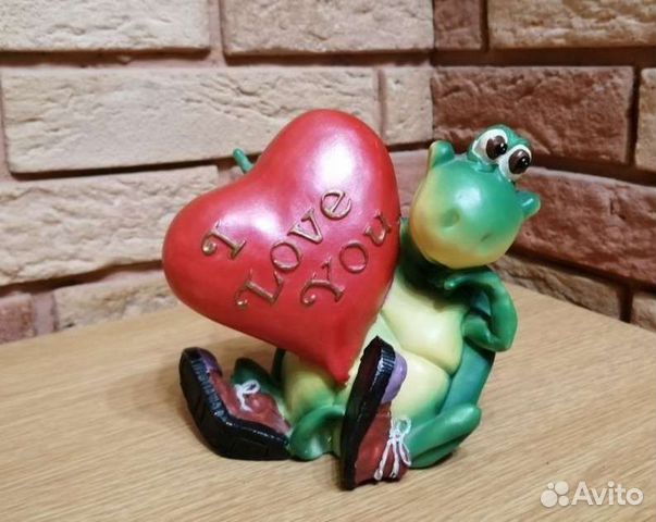 Копилка Черепаха с сердцем