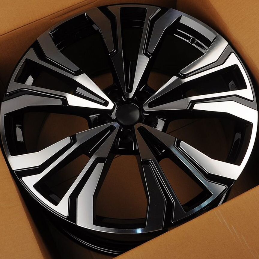 Диски на BMW X5 (G), BMW X6 (G), BMW X7 (G) HMD 4337 10.5x21/5x112 D66.6 ET43 Black Machine Face лит