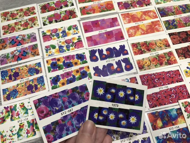 Набор 50+ видов слайдеры наклейки для ногтей
