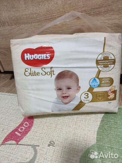 Подгузники huggies elite soft 3