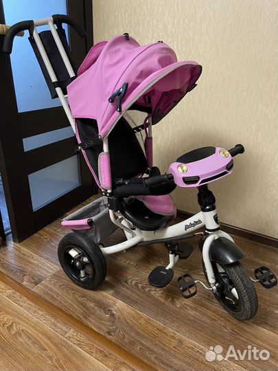 Детский трехколесный велосипед moby kids