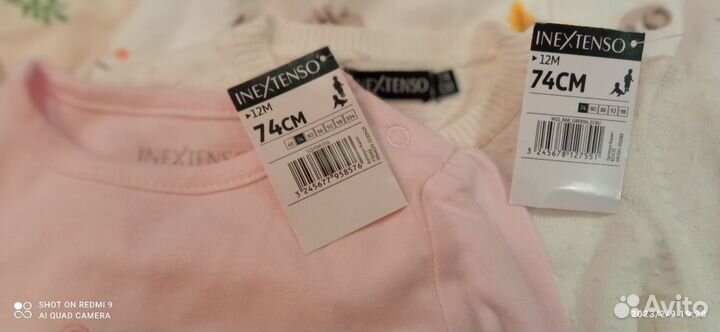 Вещи для девочки 74-80, новые
