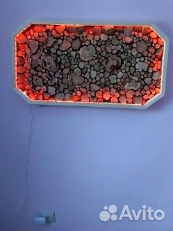 3D Панно из можжевельника c подсветкой 800х600