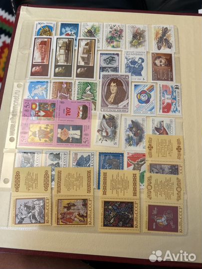 Полный годовой набор марок 1989 года