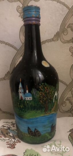 Расписная бутылка
