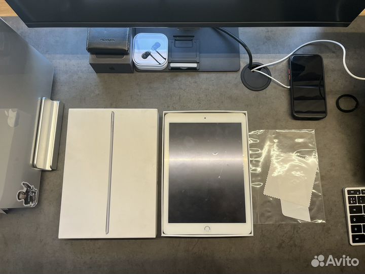 Apple iPad air 2 белый 64gb wi-fi + celular (sim)