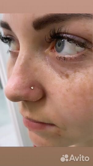 Прокол ушей, хрящей, пупка, носа, пирсинг