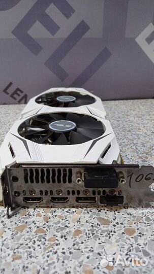 Видеокарта Asus GeForce GTX 1060 Dual 3Gb gddr5