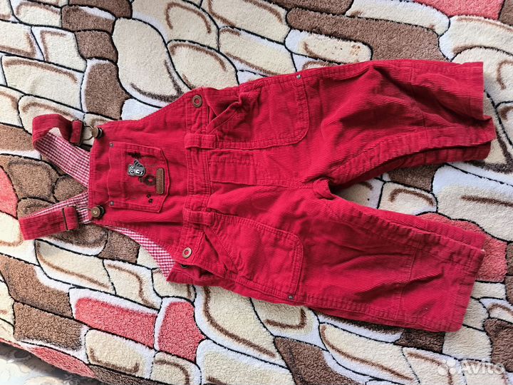 Вельветовый комбинезон 74