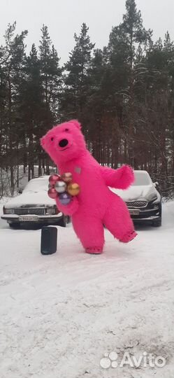 Белый, Розовый, Серебряный Мишки Аниматоры