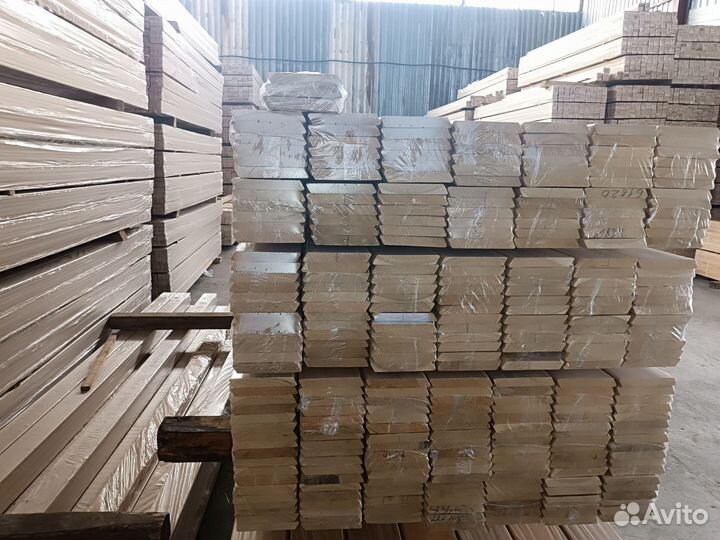 Планкен скошенный из лиственницы 20х120х3м аб