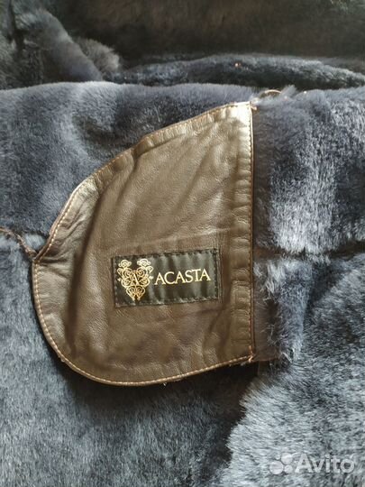 Дубленка натуральная женская с капюшоном, новая