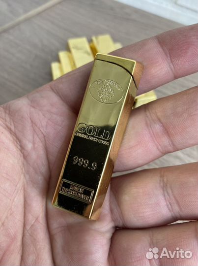 Слиток золота 37 гр - зажигалка