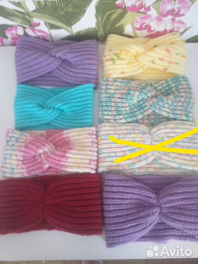 Повязка на голову, можно на заказ по цвету