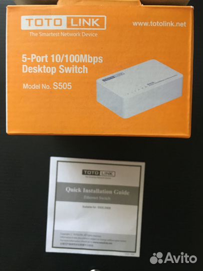 Коммутатор 5-port 10/100M