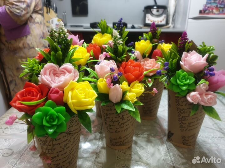 Букет из мыла на 8 марта