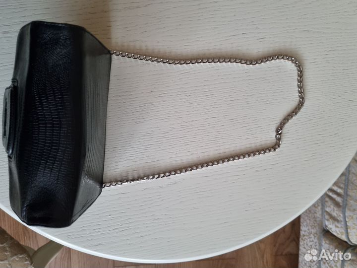 Сумочка domani миниатюрная, черно-синяя