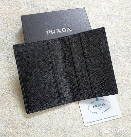 Обложка на паспорт Prada натуральная кожа