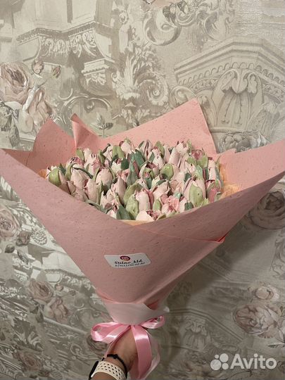 Букеты из зефирных цветов