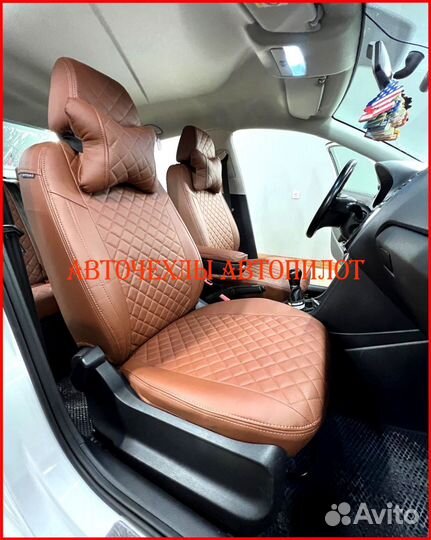 Чехлы Автопилот Volkswagen Polo 5 Sd из экокожи