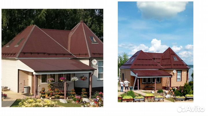 Монтаж-демонтаж кровли, отделка бани под ключ