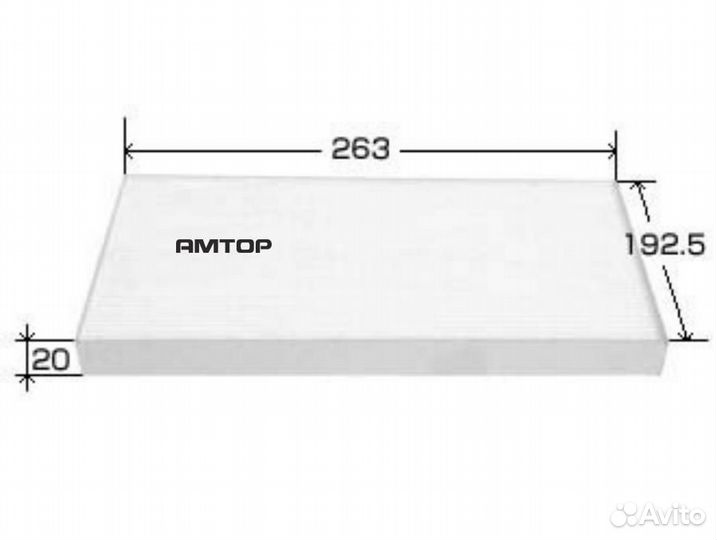 VIC AC207E AC-207E VIC Фильтр салона