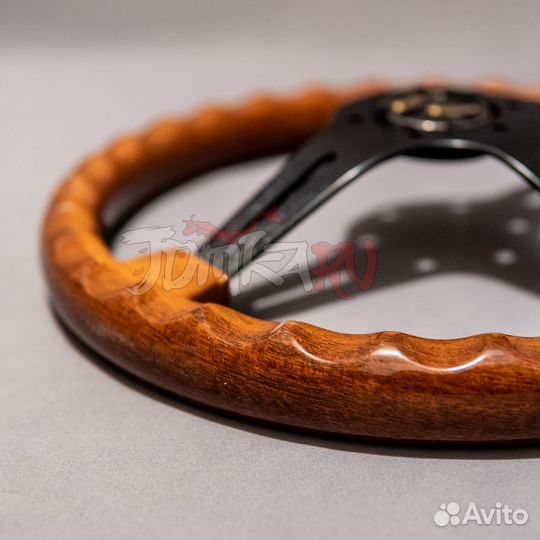 Руль спортивный под дерево W-Power - 350мм