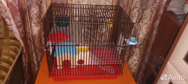 Клетка для хомяка со всем содержимым