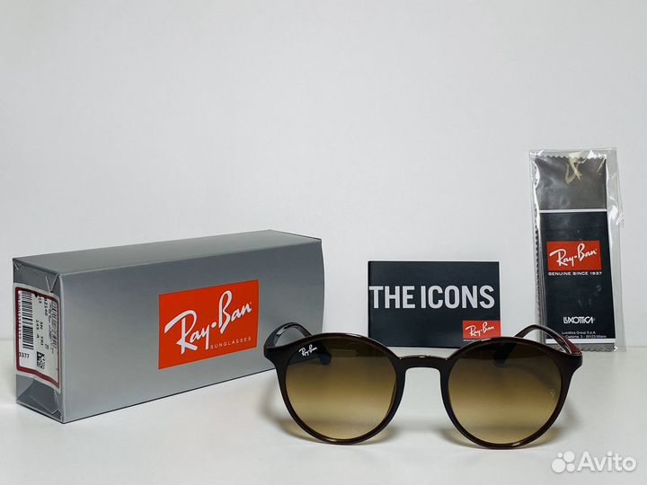 Очки Ray Ban Round RB 4336 714/73 коричневые