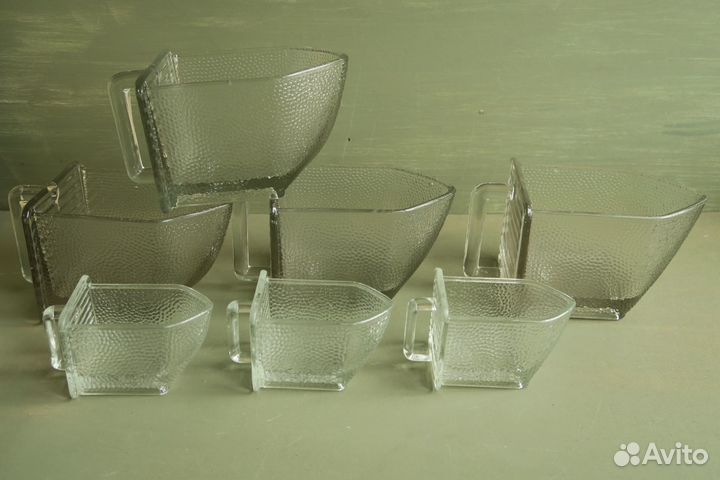 Стеклянные ящики для специй буфета ГДР СССР