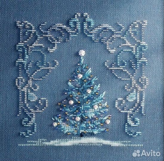 Набор для вышивания Ель и Домик