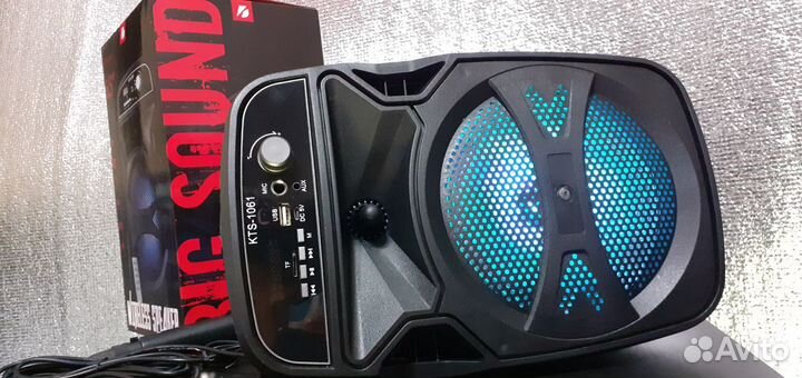 Колонка Speaker Портативная Микрофон Fm Подсветка