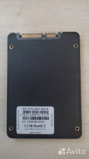 SSD SATA AMD Radeon R5 480G - Наработка 7 днй