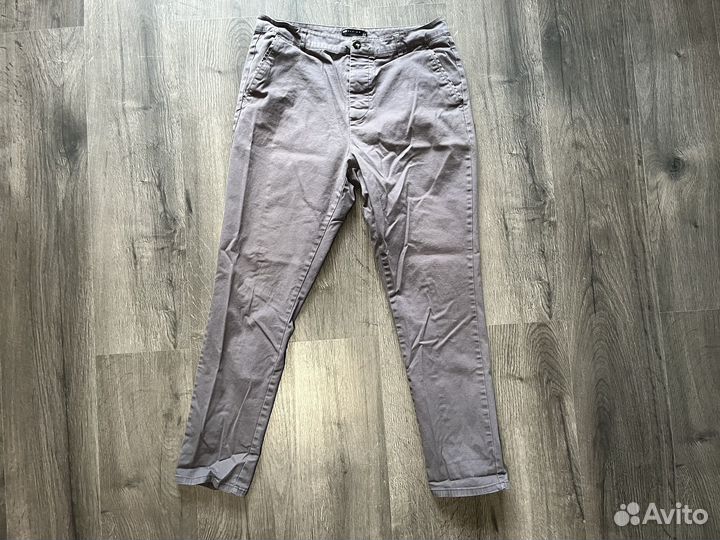 Брюки чинос 48-50(M) ASOS серые