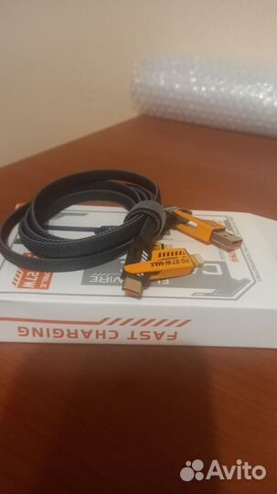 Кабель зарядный - 4 в 1, плетёный, 1.2м, 65W/27W