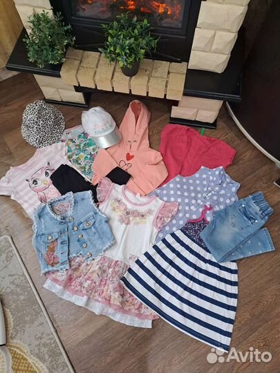 Детские вещи пакетом для девочек 104 110