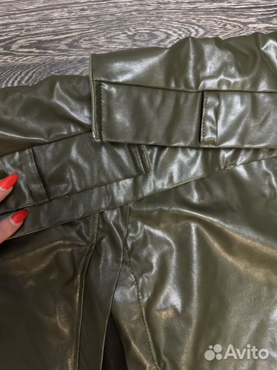 Юбка из экокожи