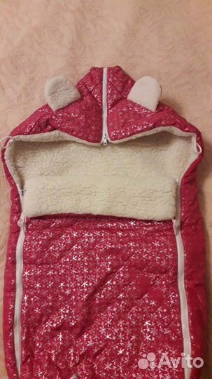 Конверт в коляску/санки меховой